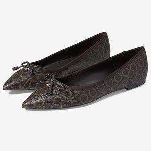 Calvin Klein Aolina Flats in Brown